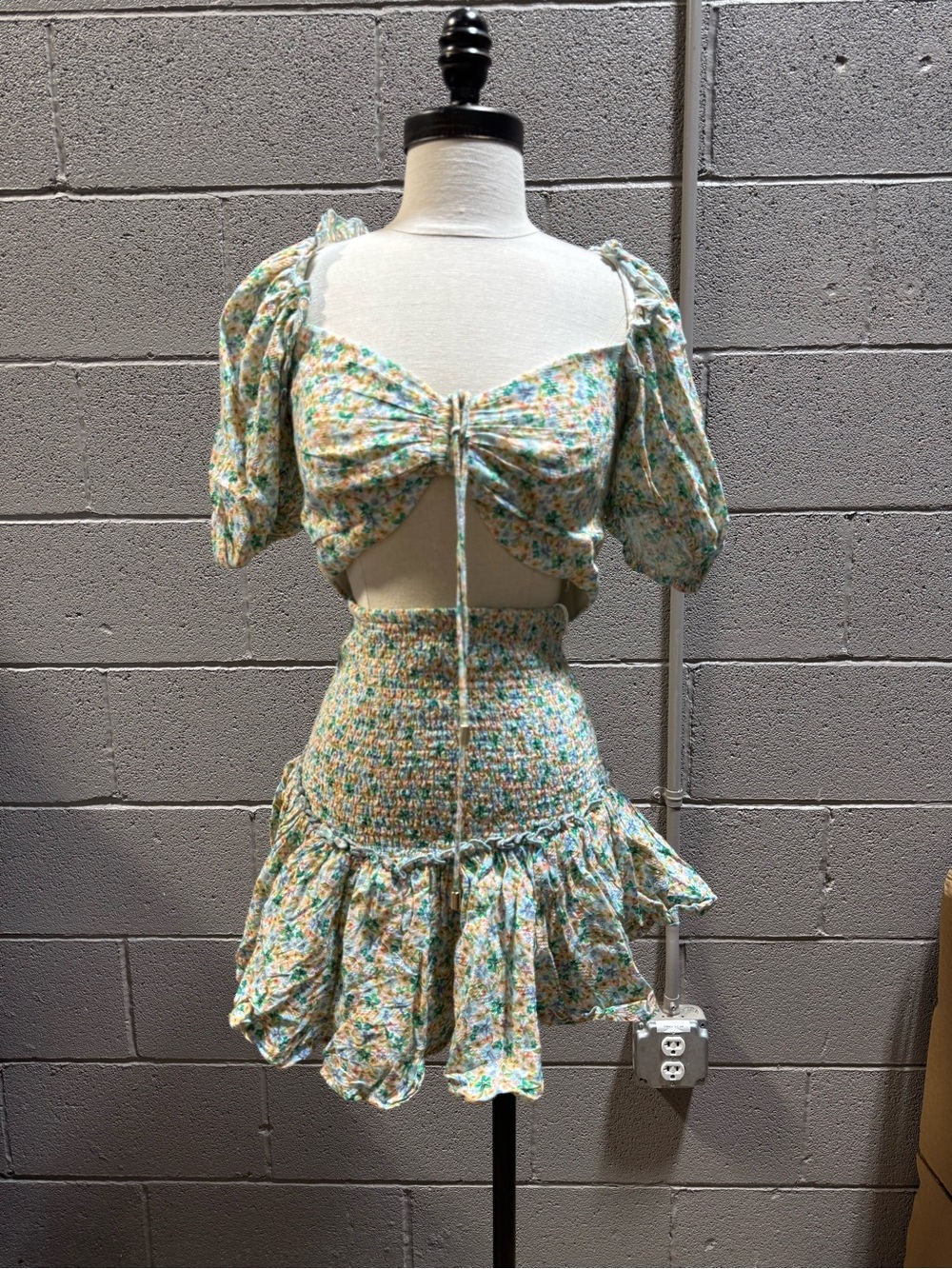 Floral Mini Skirt set